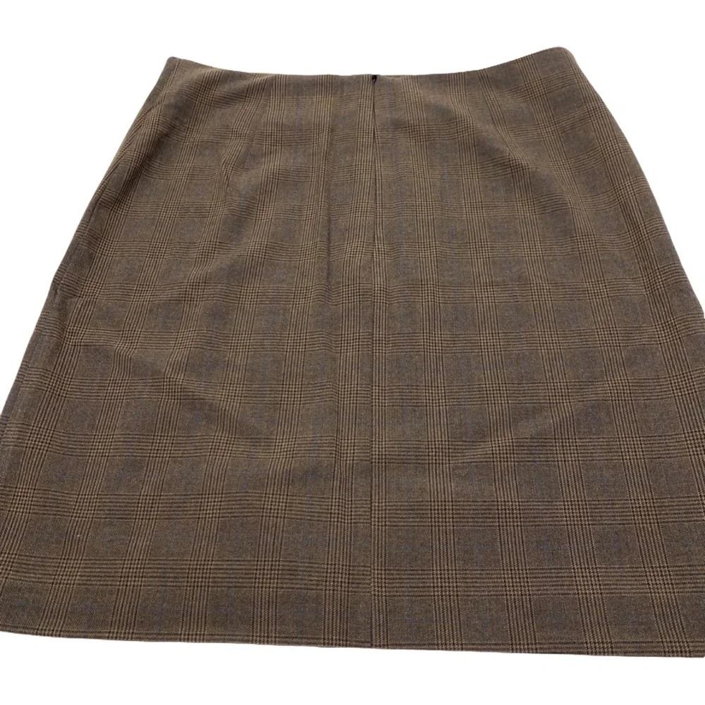 Rachel Zoe Brown And Black Plaid Mini Skirt NWOT Size 8